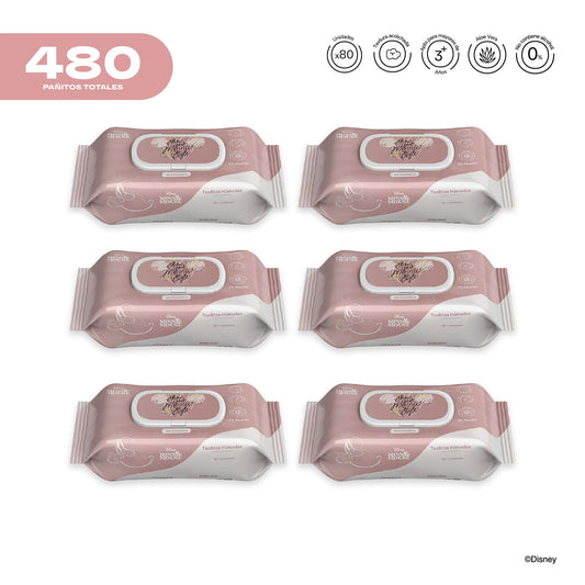 Pack x 6 Pañitos Húmedos Disney Cosmos Minnie Dama