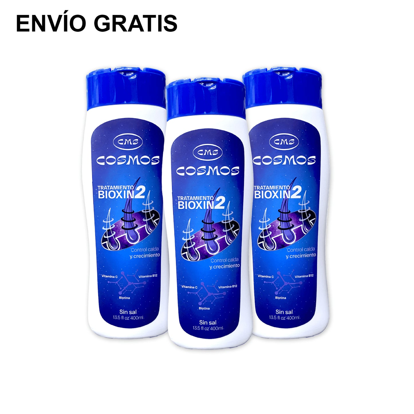 Tratamiento Anticaída Femenino CMS Cosmos Bioxin 2 PAGA 2 LLEVA 3